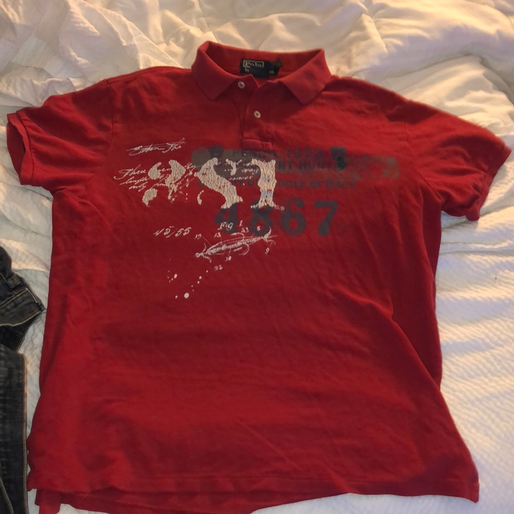 Red polo vintage